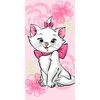 Pink Marie Cat "Rožinė flower" Vaikiškas rankšluostis, 70x140 cm