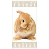 Jerry Fabrics Bunny "Brown" Vaikiškas rankšluostis, 70x140 cm