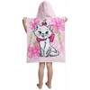 Pink Marie Cat "Rožinė flower" Vaikiškas rankšluostis-pončas, 50x115 cm
