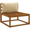 Atlošo pagalvė PUTTEN 100% poliesteris Smėlio 80 x 40 x 15 cm
