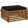 Sėdynių pagalvėlės SOEST 100% poliesteris Juoda 80 x 80 x 7 cm