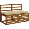 1 dalies suoliuko pagalvė VUGHT 100% poliesteris Smėlio