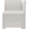 1- vietis Sodas Sofas Ratanas PP Balta 62 x 62 x 70,5 cm