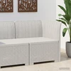 1-Vietis Sodo Sofas, Atrodo kaip Ratano PP Balta
