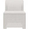 1- vietis Sodas Sofas Ratanas PP Balta 55 x 62 x 70,5 cm