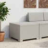 1-Vietis Sodo Sofas, Atrodo kaip Ratano PP Balta