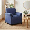 1 vietos sofa Policijos mėlyna 88 x 83 x 95 cm Aksomas