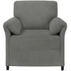1 vietos sofa Tamsiai pilka 88 x 83 x 95 cm Aksomas