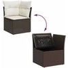 Sodo Sofų Rinkinys 11 vnt. Ruda poliratanas