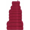 Rankšluostis Rankšluosčių rinkinys, 12vnt., raudoni, 100% medvilnė, 360g/m²