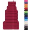 Rankšluostis Rankšluosčių rinkinys, 12vnt., raudoni, 100% medvilnė, 360g/m²