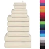 Rankšluostis Rankšluosčių rinkinys, 12vnt., kreminiai, 100%medvilnė, 360g/m²