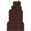 Rankšluostis Rankšluosčių rinkinys, 12vnt., rudi, 100% medvilnė, 360g/m²