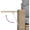 Lauko baldų komplektas Sodo Sofų Rinkinys 12 pcs Smėlio poliratanas