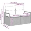 Lauko baldų komplektas Sodo Sofų Rinkinys 13 vnt. Smėlio poliratanas