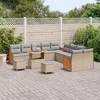 Sodo Sofų Rinkinys su pagalve 13 pcs Bežinė ir šviesiai pilka