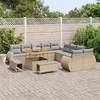 Sodo Sofų Rinkinys 13 pcs smėlio ir šviesiai pilkos spalvos