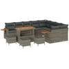 Sodo Sofų Rinkinys su pagalve 13 pcs Pilka