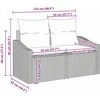Sodo Sofų Rinkinys 13 vnt. Juoda poliratanas