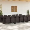 Sodo valgomojo komplektas 13 vnt. Ruda Polt ratanas