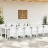 Sodo valgomojo komplektas 13 pcs Balta Polt ratanas