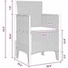 Lauko baldų komplektas Sodo valgomojo komplektas 13 pcs Ruda Polt ratanas