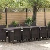 Sodo valgomojo komplektas su pagalve 13 pcs Ruda Ratanas