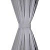 130376 2 pcs Pilkas Slot-Headed Blackout Curtains 135 x 245 cm