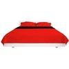131554 Double-sided Quilted Bedspread Raudona and Juodas 230x260 cm
