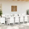 Sodo valgomojo komplektas 15 pcs Balta Polt ratanas