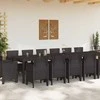 Sodo valgomojo komplektas 15 vnt. Ruda Polt ratanas