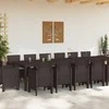 Sodo valgomojo komplektas 15 vnt. Ruda Polt ratanas