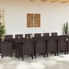 Sodo valgomojo komplektas 15 vnt. Ruda Polt ratanas