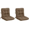 2 dalių aukštų atlošų kėdžių pagalvės VIANEN 2 pcs Taupe