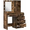 Makiažo stalas 2 pcs Ruda 50 x 41 x 135 cm Apdirbta mediena