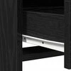 Makiažo stalas 2 vnt. Juoda 78.5 x 41 x 135 cm Apdirbta mediena