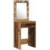 Makiažo stalas 2 pcs Ruda 50 x 41 x 135 cm Apdirbta mediena
