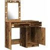 Makiažo stalas 2 pcs Ruda 50 x 41 x 135 cm Apdirbta mediena