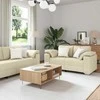 Sofa 2 pcs Kreminė 219 x 80 x 82 cm audinys