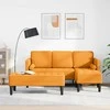 Sofa Sofos komplektas su pagalve 2 pcs Tamsiai geltona Poliesteris