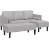 Sofa Sofos komplektas 2 pcs Debesų pilka 173 x 131 x 67 cm