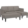Sofa Sofos komplektas su pagalve 2 pcs Taupe Poliesteris