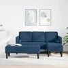 Sofa Sofos komplektas su pagalve 2 pcs Mėlyna Poliesteris