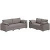 Sofa 2 pcs Taupe 219 x 80 x 82 cm audinys