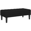 Sofa Sofos komplektas 2 vnt. Juoda Poliesteris