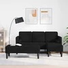 Sofa Sofos komplektas su pagalve 2 pcs Juoda Poliesteris
