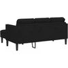 Sofa Sofos komplektas 2 vnt. Juoda Poliesteris