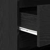 Kabalas su stalčių 2 pcs Juoda 70 x 41 x 75 cm Apdirbta mediena