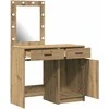 Makiažo stalas 2 pcs Ruda 50 x 41 x 135 cm Apdirbta mediena