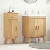 Vonios baldų rinkinys 2 pcs Ruda Pušies medienos masyvas